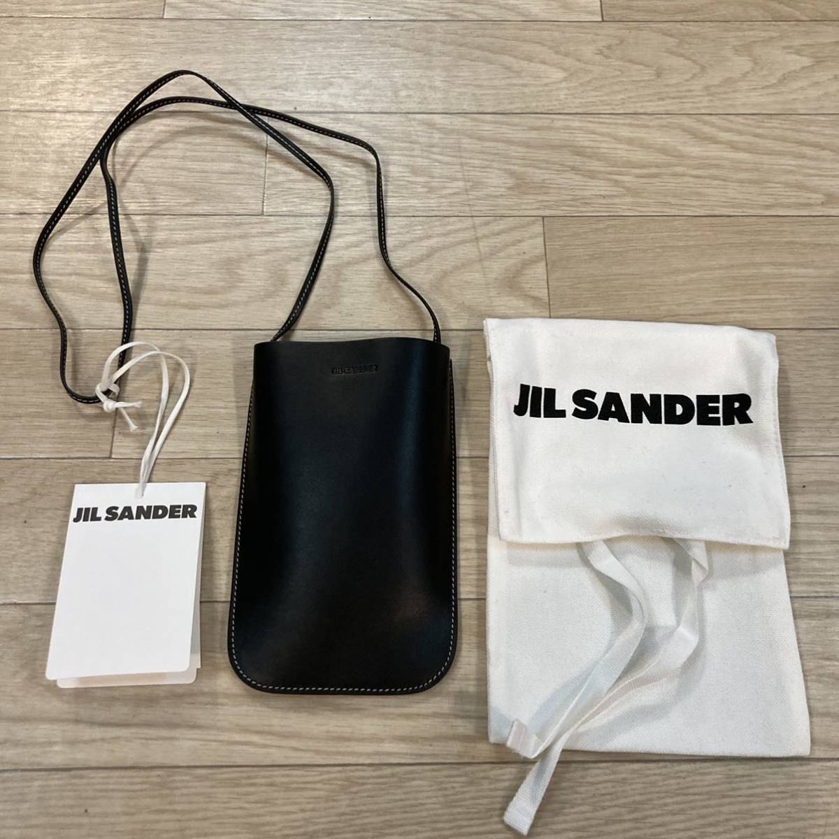 22SS jil sander phone ポーチ スモールレザーバッグ/新品(ショルダー