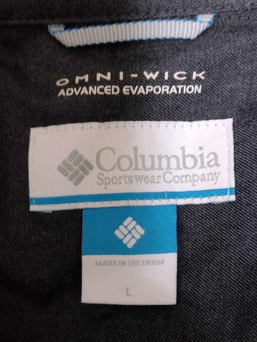 【新品タグ付】Columbia OMNI-WICK タータンチェック ネルシャツ Lサイズ 長袖シャツ アウトドア　キャンプ BBQ_画像6
