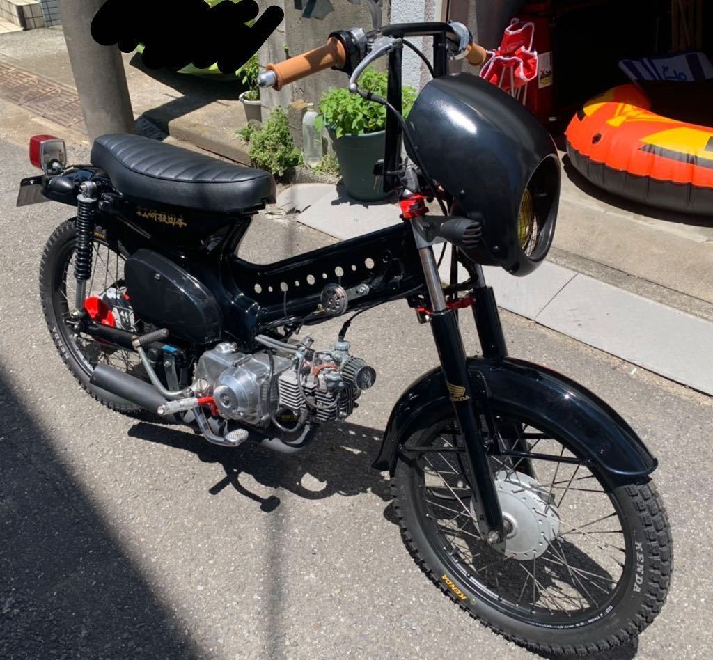 東京】スーパーカブ50 バッテリー新品 ボアアップ72cc タイヤ新品