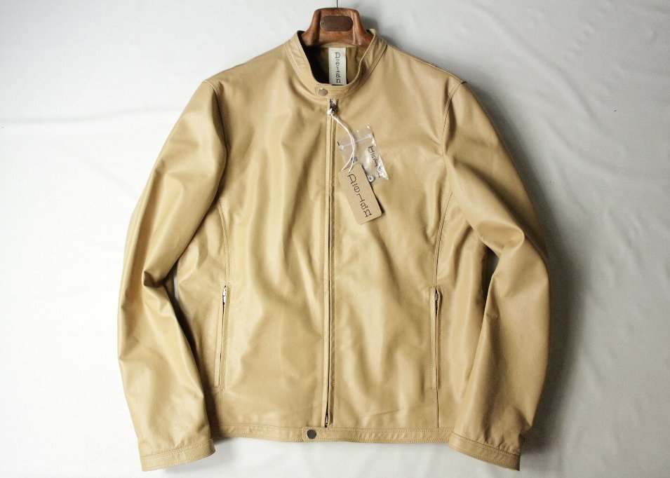 Delan】デラン しなやかナッパレザーのシングルライダースジャケット