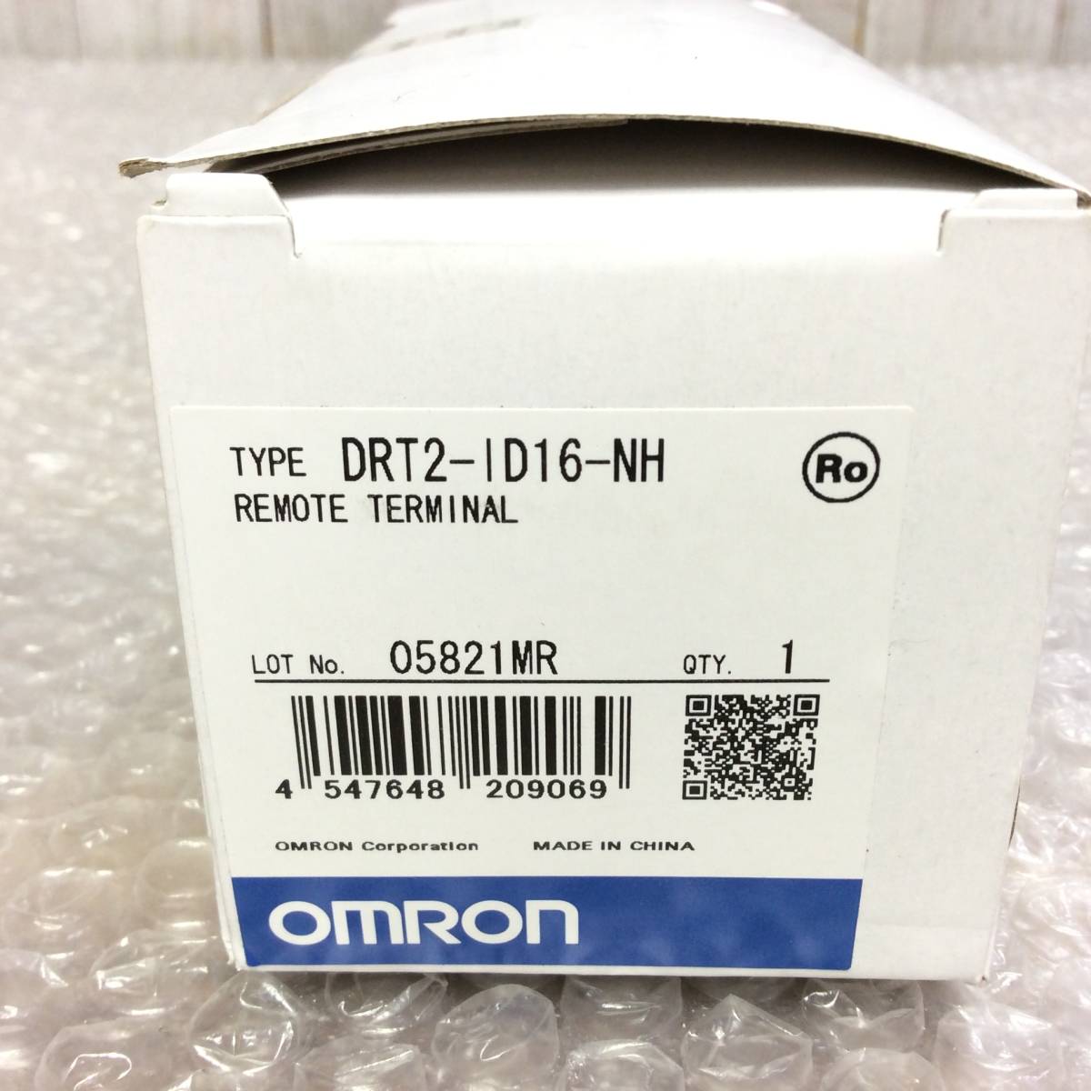●【AH-7436】新品未使用品 OMRON オムロン リモートI/Oターミナル 拡張モジュール 入力16点 DRT2-ID16-NH【レターパックプラス520円可】_画像2