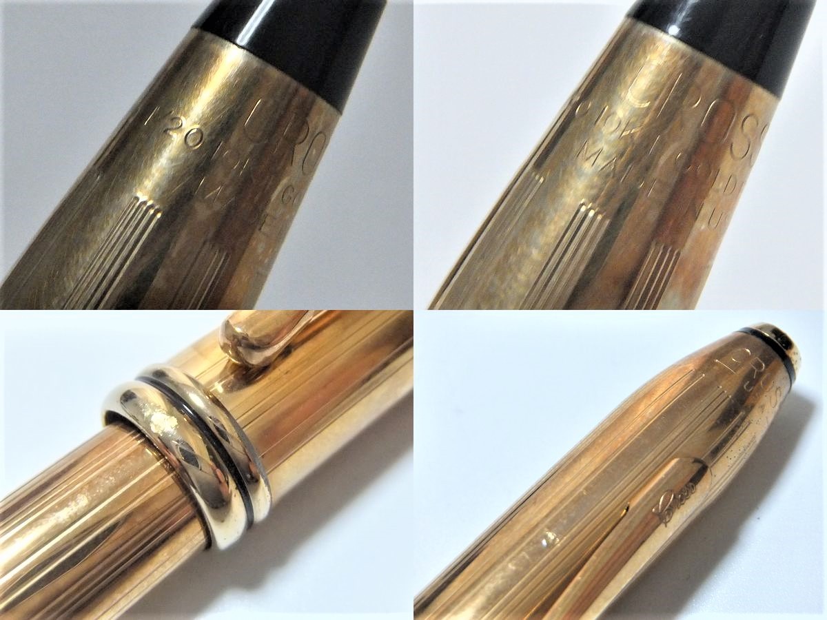 1円～おたからや★B0718-01　CROSS クロス 万年筆 ペン先14K585×2・18K750×1刻印 計3点 ※1点ペン先割れあり_画像6