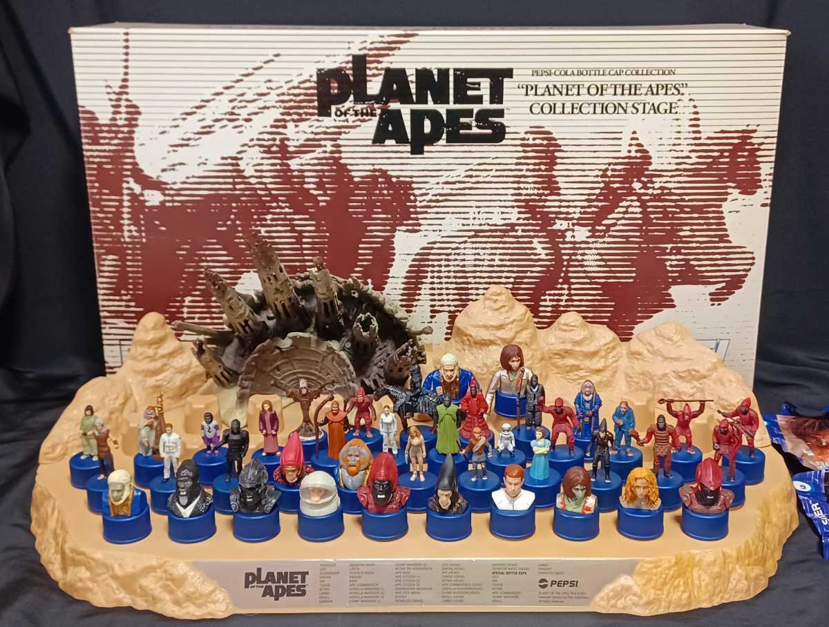 猿の惑星 ボトルキャップ コレクション ステージ PLANET APES PEPSI ペプシ 非売品 景品 コレクション フィギュア