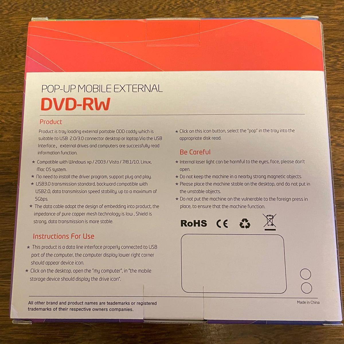 DVDドライブ 外付け USB3.0 ポータブル 外付け  CDドライブ
