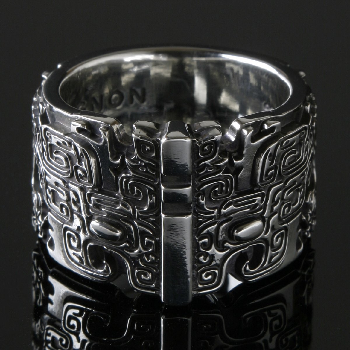 21 number old fee dragon silver ring 9 number ~29 number ring very thick men's lady's .. blue copper vessel . reality ... the first. dragon writing sama ..SV925 f01-01
