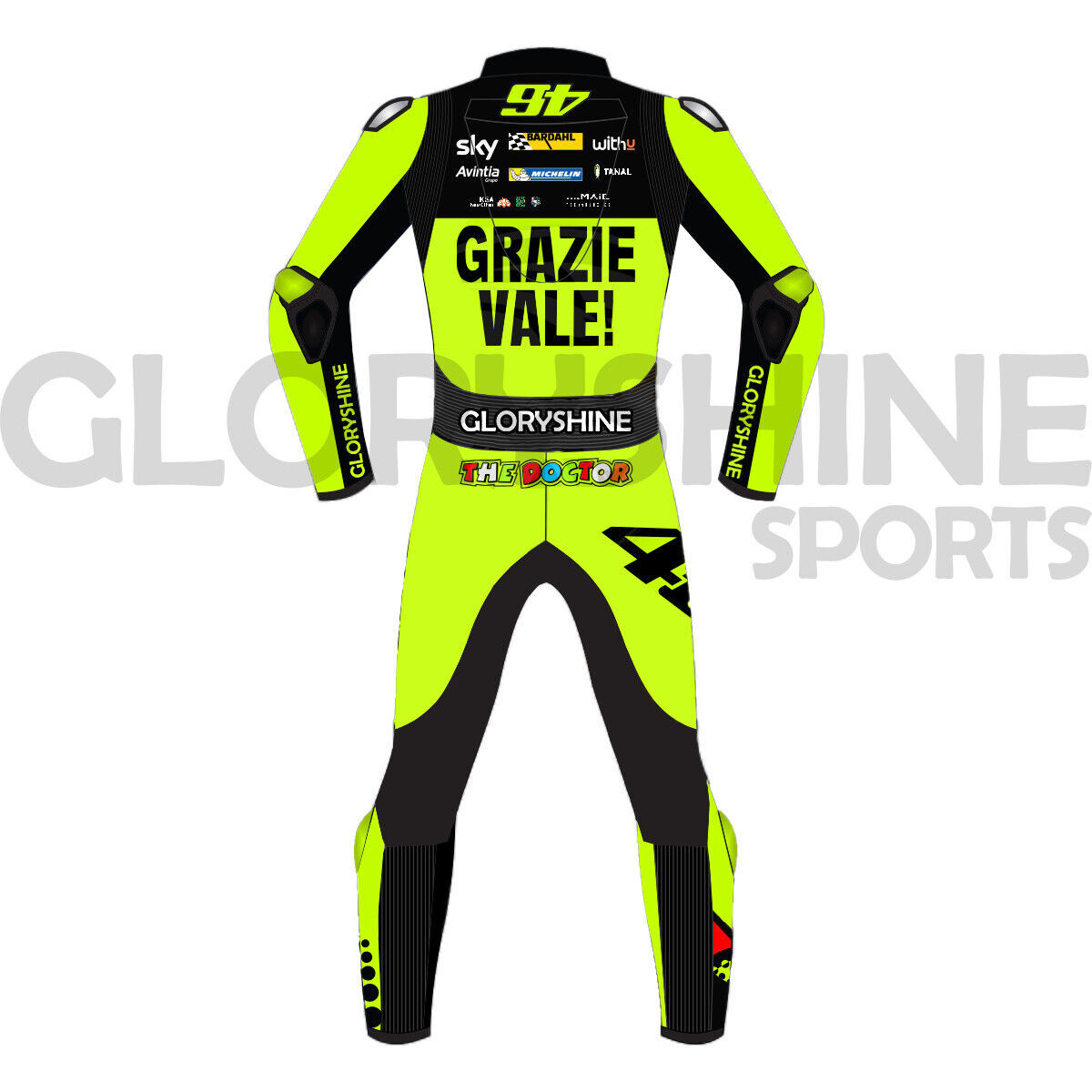  abroad postage included high quality baren Tino * Rossi VR46 racing leather suit MOTOGP size all sorts replica 24