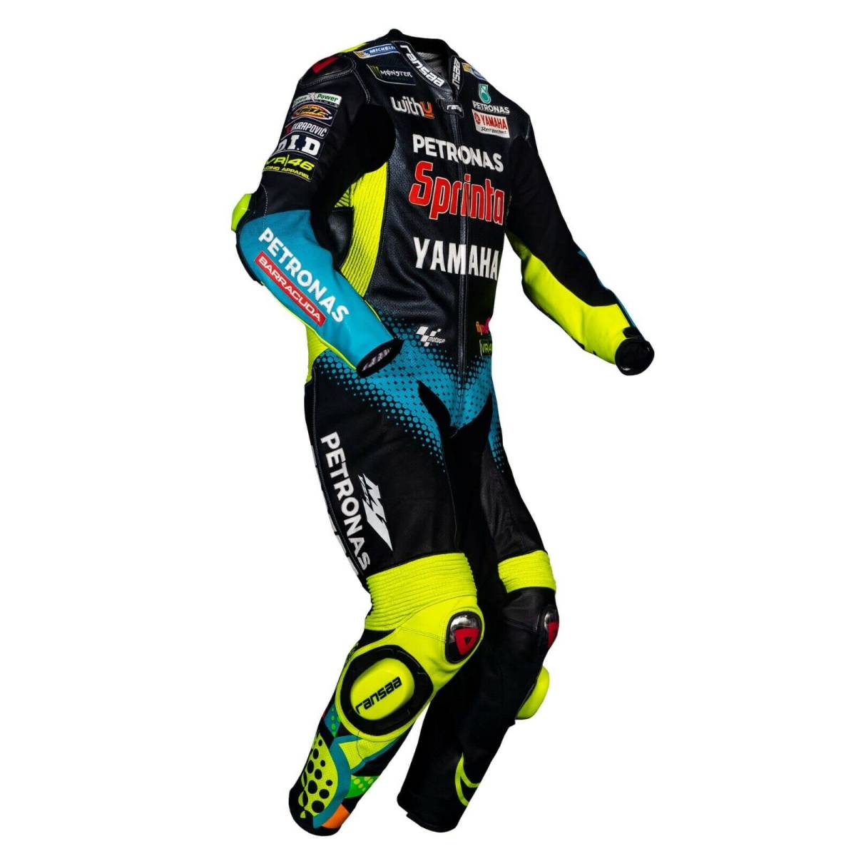 海外 送料込み 　高品質　バレンティーノ・ロッシ　VR46 レーシングレザースーツ　MOTOGP サイズ各種　レプリカ　27_画像2