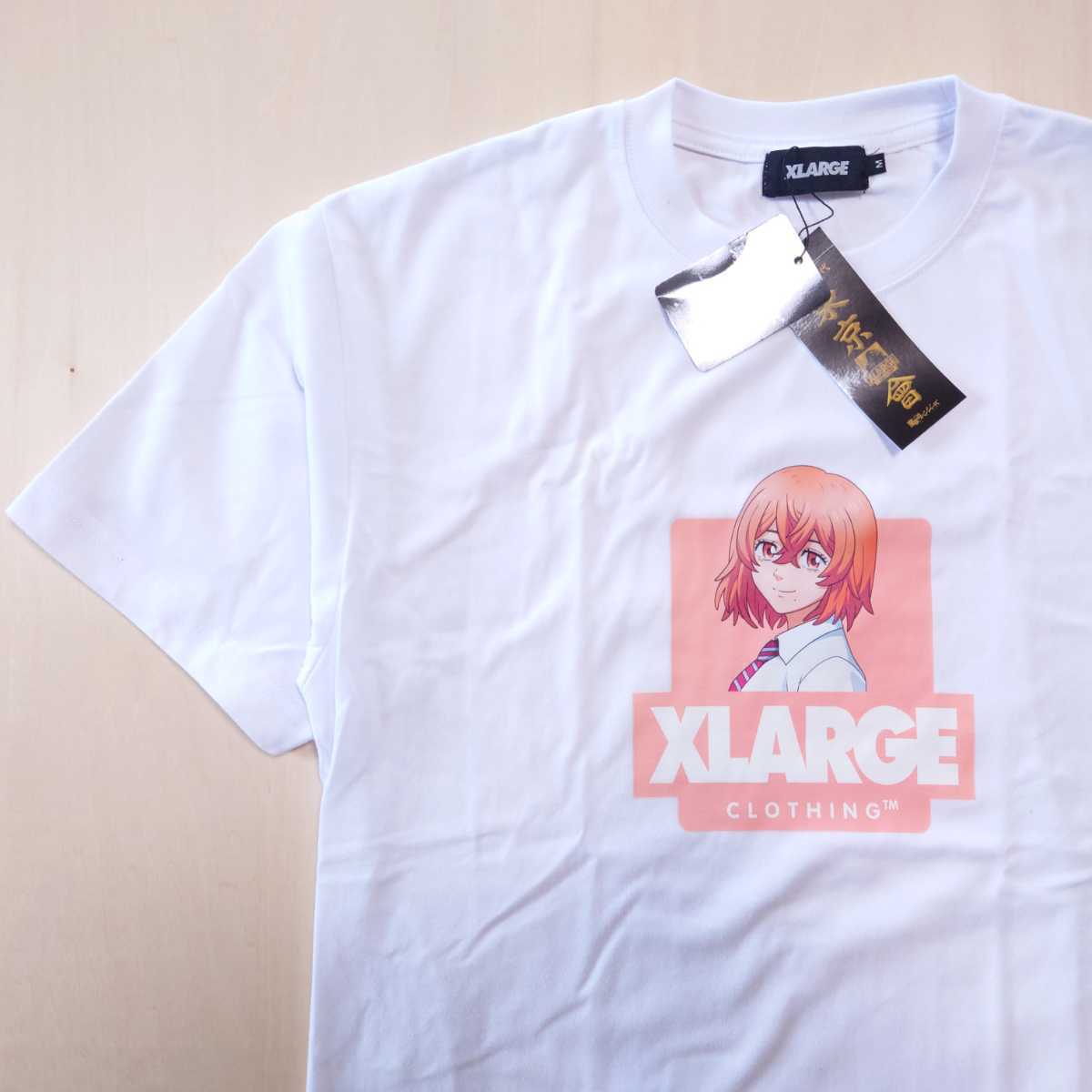 XLARGE Tシャツ 東京リベンジャーズ コラボ サイズM エクストララージ TOKYO REVENGERS 未使用新品 ホワイト ヒナタ