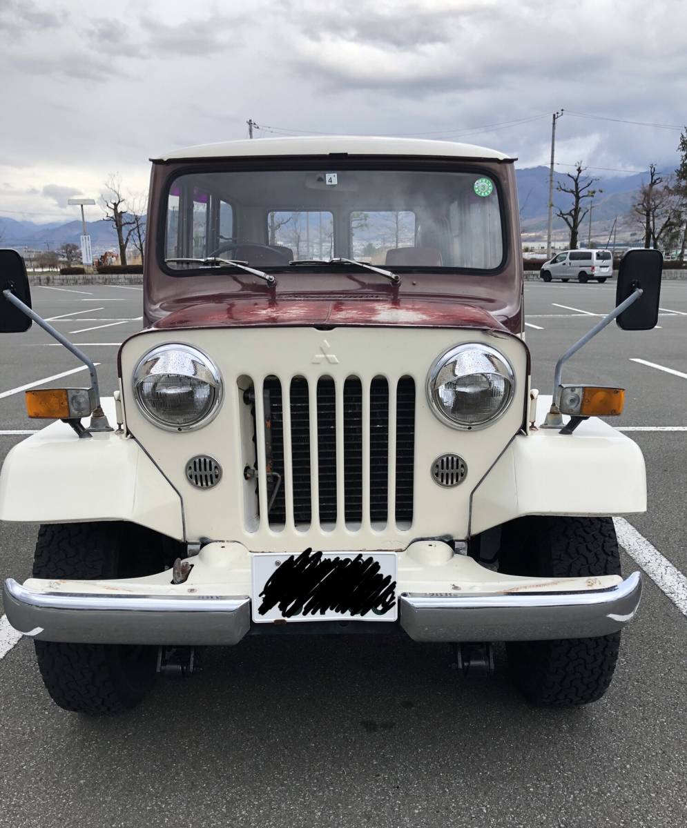 三菱ジープ J38 ガソリン S55 4WD 人気 バン 旧車 人気