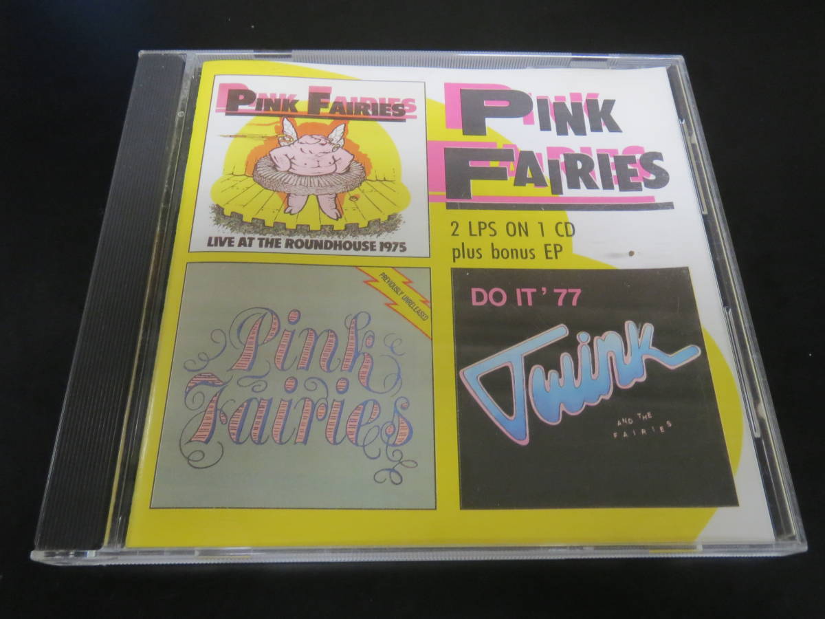 Pink Fairies - Live at the Roundhouse / Previously Unreleased 輸入盤2in1CD（イギリス　CDWIK 965, 1991）_画像1