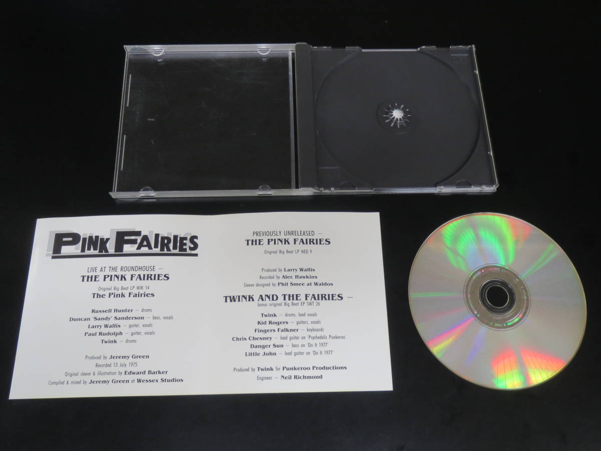 Pink Fairies - Live at the Roundhouse / Previously Unreleased 輸入盤2in1CD（イギリス　CDWIK 965, 1991）_画像3