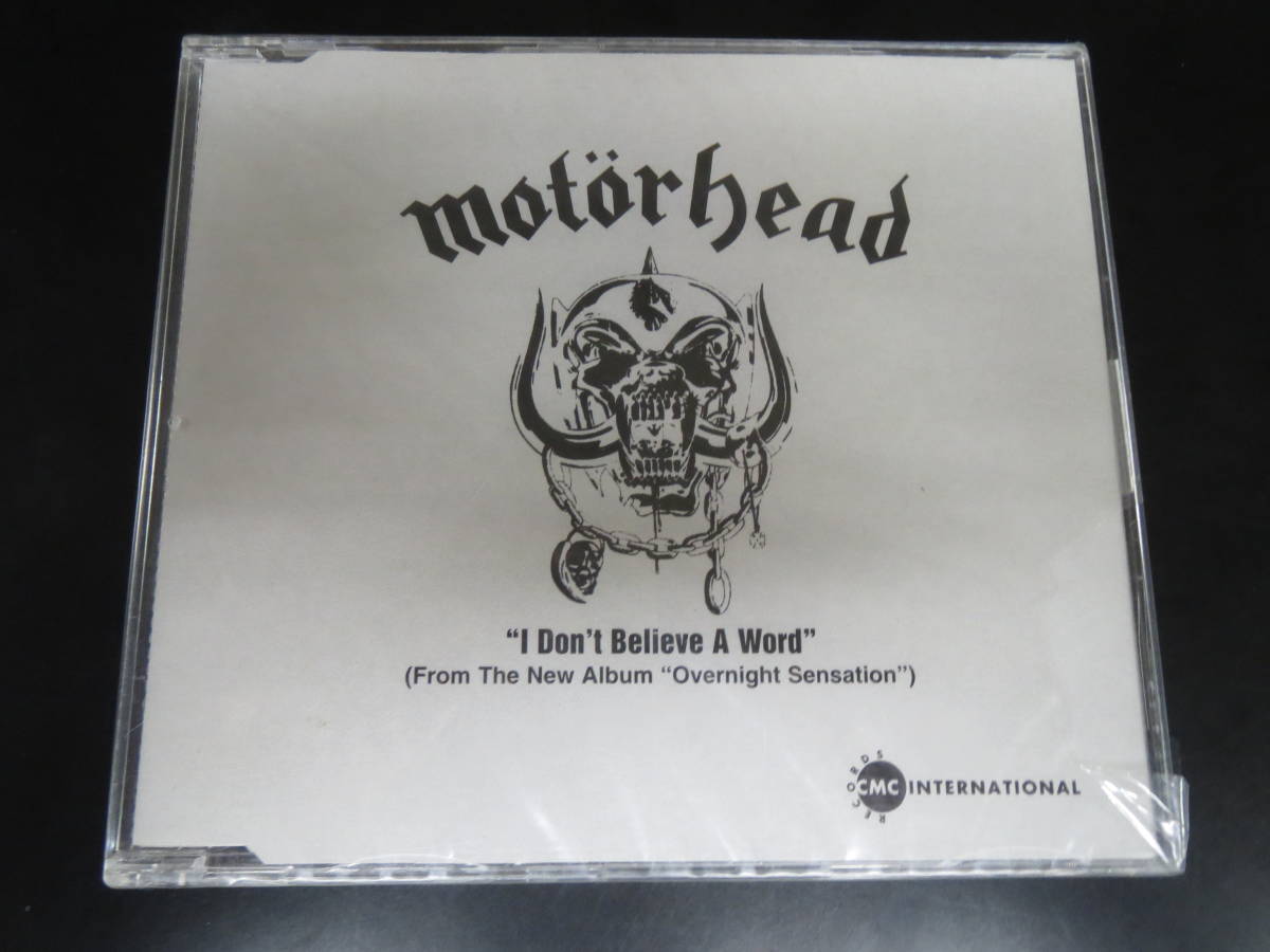 未開封新品！プロモ盤！Motorhead - I Don't Believe a Word 輸入盤シングルCD（CMC DJ 87202-2, 1996）