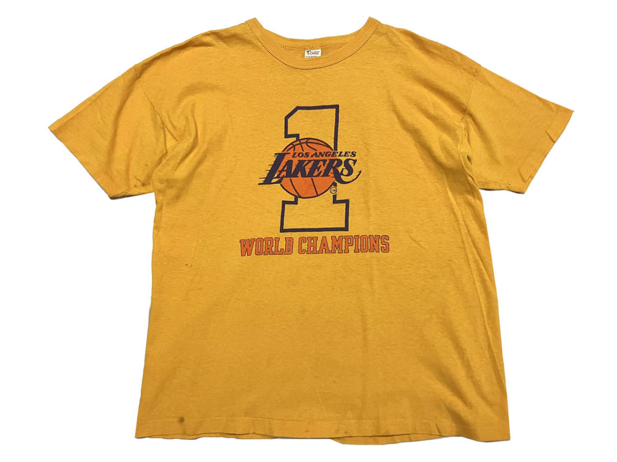 80's ヴィンテージ Champion チャンピオン Tシャツ XL レイカーズ LAKERS 70's NBA