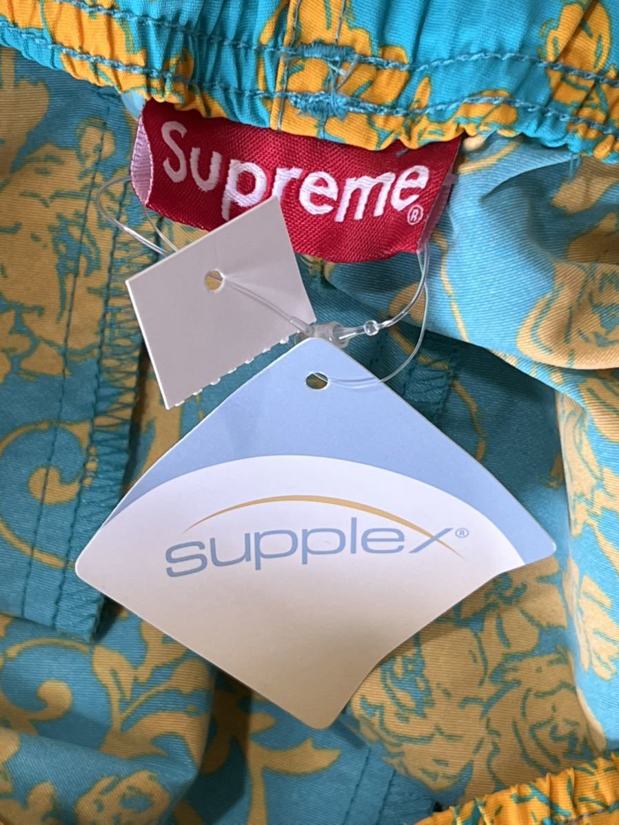 Supreme シュプリーム 【新品タグあり】2020年春夏アイテム 20SS Warm Up Pant Teal Floral フローラル ウォームアップ ナイロン パンツの画像7