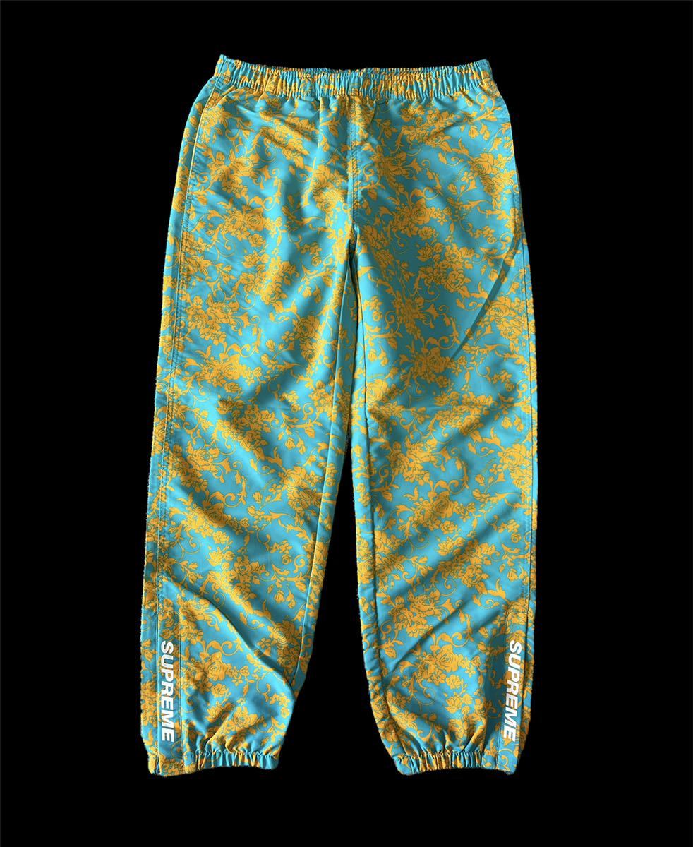 Supreme シュプリーム 【新品タグあり】2020年春夏アイテム 20SS Warm Up Pant Teal Floral フローラル ウォームアップ ナイロン パンツの画像1