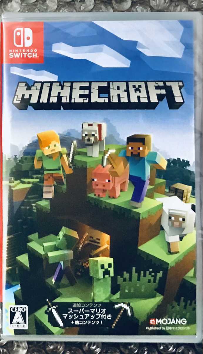 新品 未開封品 Minecraft Nintendo Switch シュリンク付き ソフト ニンテンドースイッチ マインクラフト 全国一律送料210円  匿名発送 信頼 マインクラフト