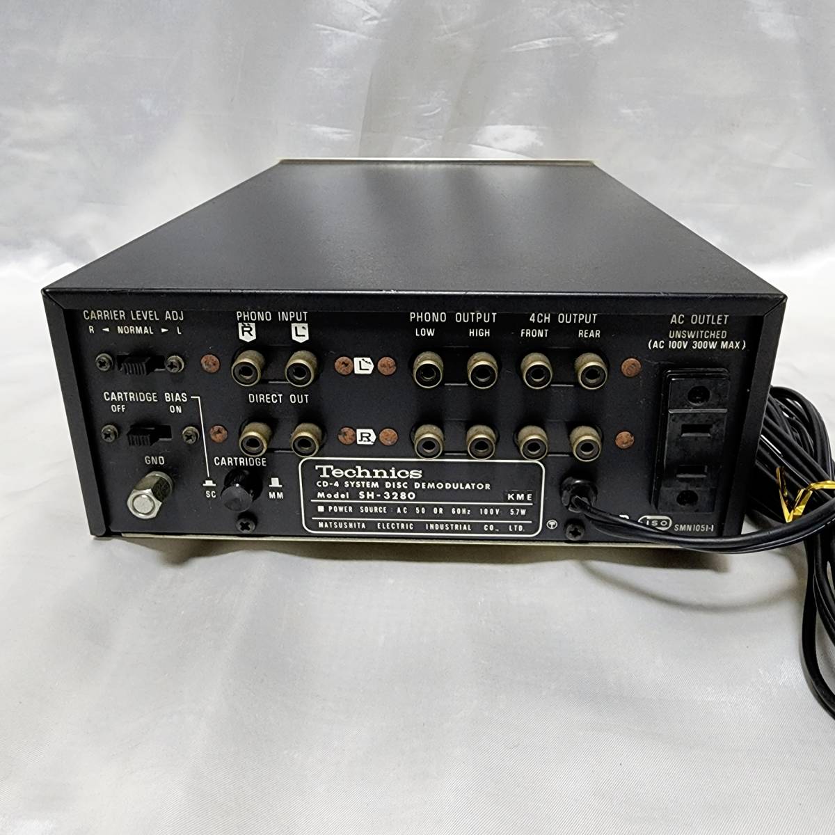 Technics テクニクス アナログ4ch CD-4 第2世代デモジュレイター SH-3280 通電OK 動作未確認/ディモジュレーター_画像5