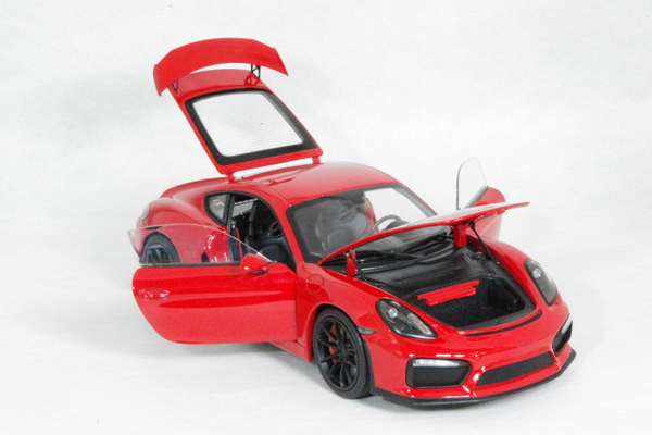 * 1/18 Porsche = Cayman GT4 / red = Porsche Cayman