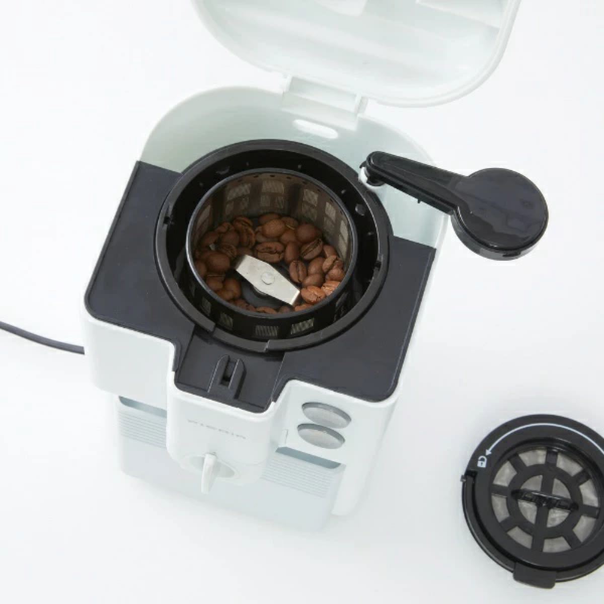 新品！DOSHISHA ドウシシャ　全自動コーヒーメーカー　CMU-501WGY ホワイトグレー ミル 豆挽き ドリップ 