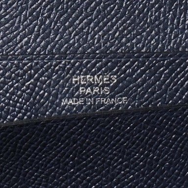 エルメス 長財布 フレミング ブルーインディゴ エプソン HERMES MC2 FLEMING LONG VEAU EPSOM BLEU INDIGO_画像3