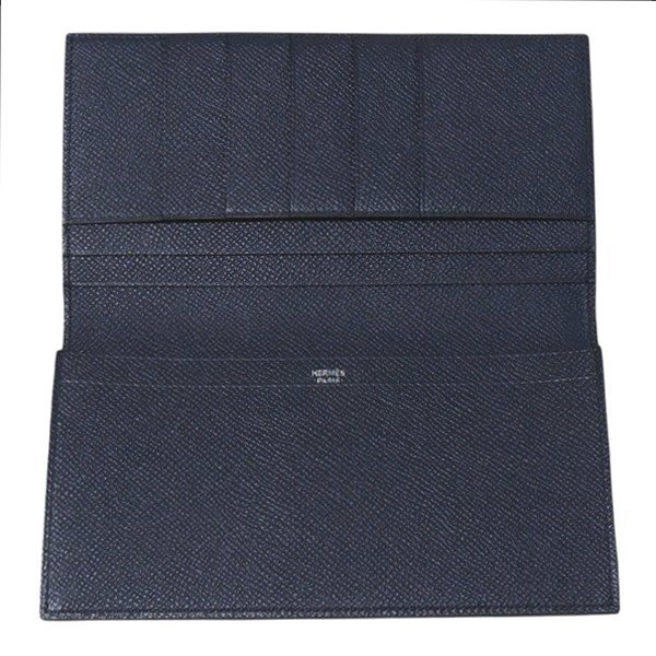 エルメス 長財布 フレミング ブルーインディゴ エプソン HERMES MC2 FLEMING LONG VEAU EPSOM BLEU INDIGO_画像2