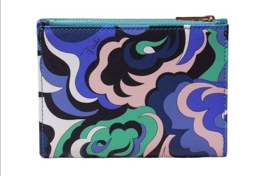 エミリオプッチ パスポートホルダー ポップフラワー ブルー マルチカラー 8RSH15 8R220 062 EMILIO PUCCI_画像1