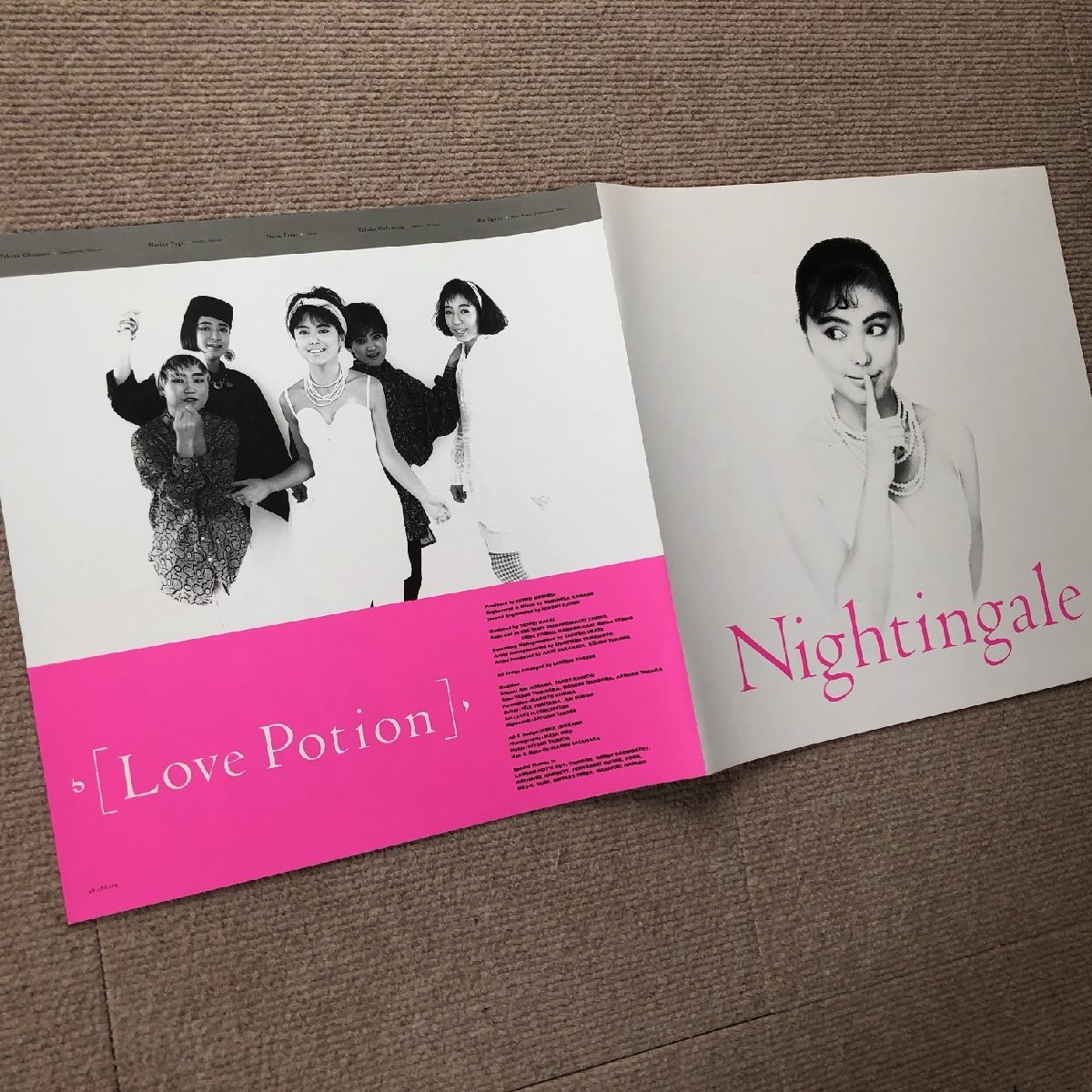 美盤 レア盤 ラブ・ポーション Love Portion 1986年 LPレコード ナイチンゲールになれなくて Nightingale 国内盤 J-Pop 武部聡志_画像6