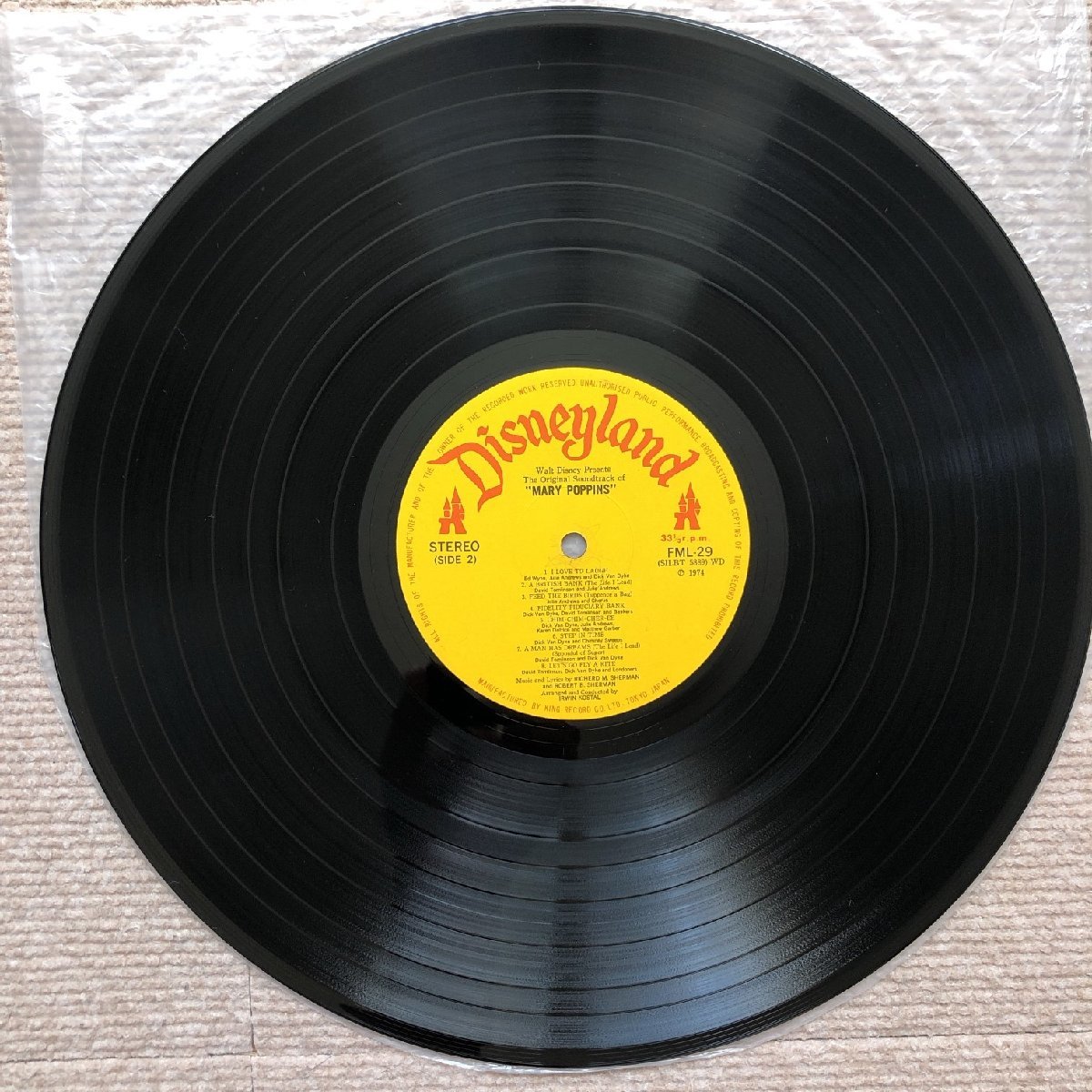  soundtrack Original Soundtrack 1974 year LP record me Lee *po pin zWalt Disney\'s Mary Poppins name record domestic record Karen Dotrice