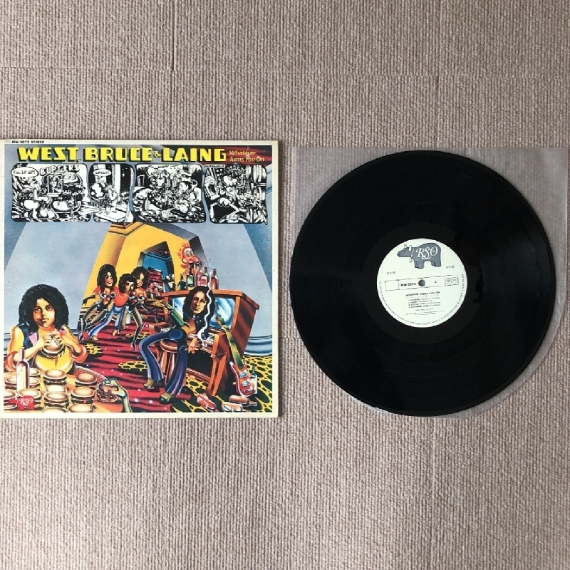 良盤 ウエスト、ブルース＆レイング West, Bruce & Laing 1973年 LPレコード Whatever Turns You On 国内盤 Blues Rock_画像4