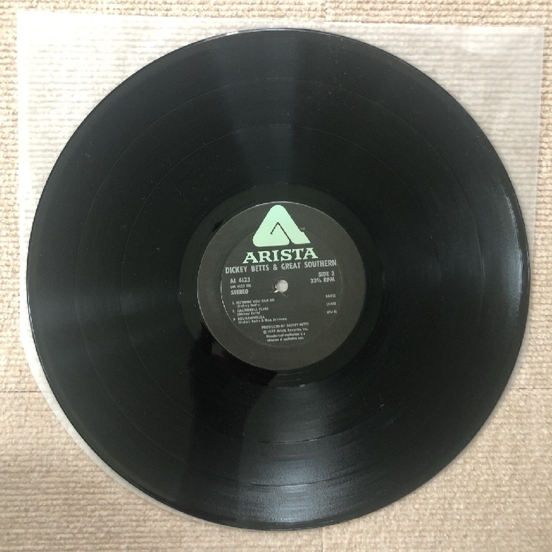 良盤 米国オリジナル盤 ディッキー・ベッツ＆グレート・サザン Dickey Betts & Great Southern 1977年 LPレコード Allman Brothers_画像9
