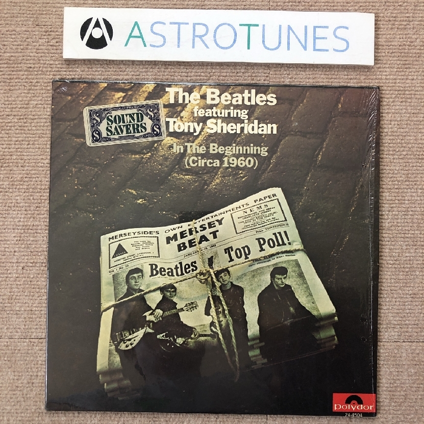 美盤 レア米国盤 ビートルズ Beatles 1981年 LPレコード In The Beginning (Circa 1960) Featuring Tony Sheridan トニー・シェリダン_画像1