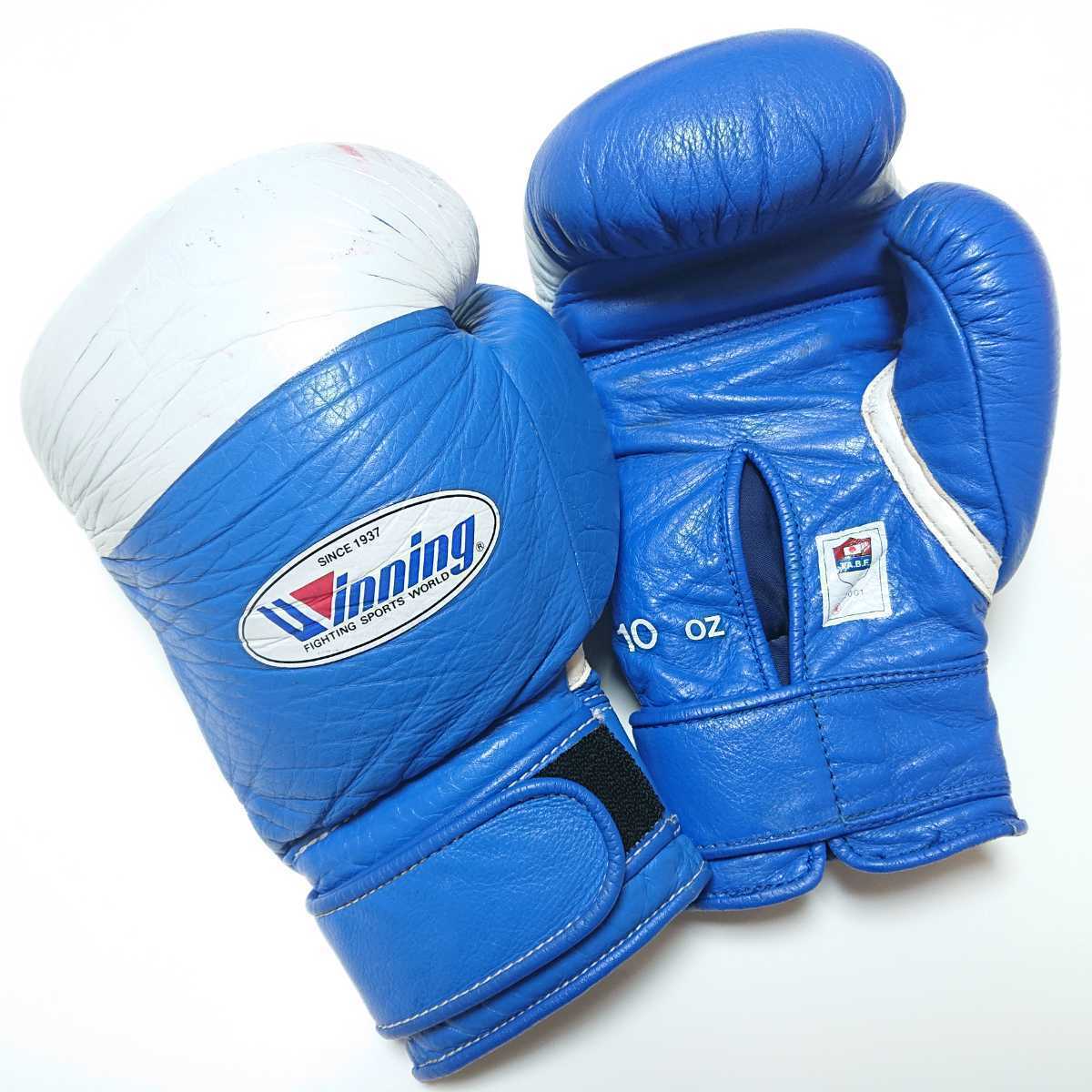 ヤフオク! - winningウイニング ボクシンググローブ 青10oz