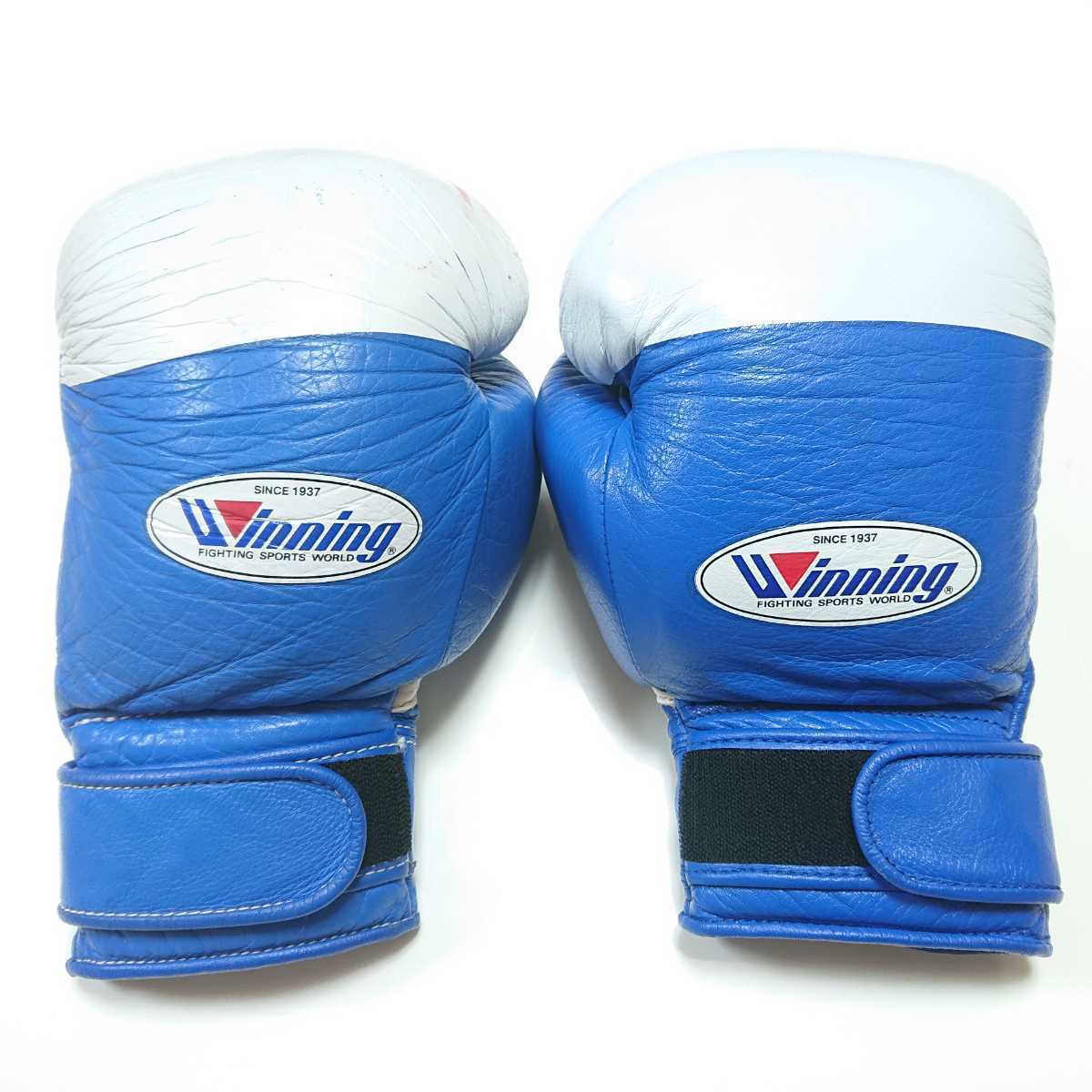 ヤフオク! - winningウイニング ボクシンググローブ 青10oz