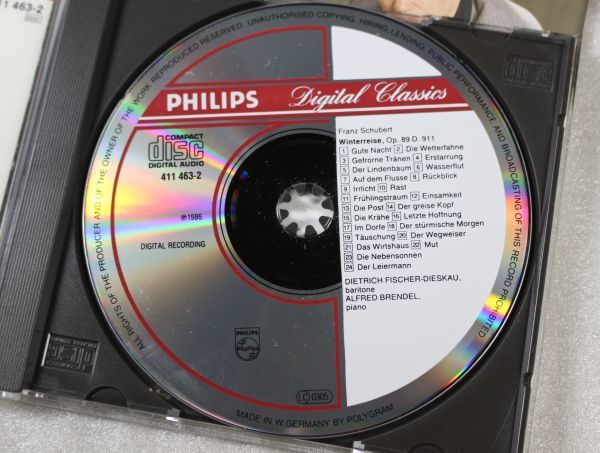 CD01/CD/ Franz Schubert, Dietrich Fischer-Dieskau, Alfred Brendel - Winterreise/独411 463-2_画像6