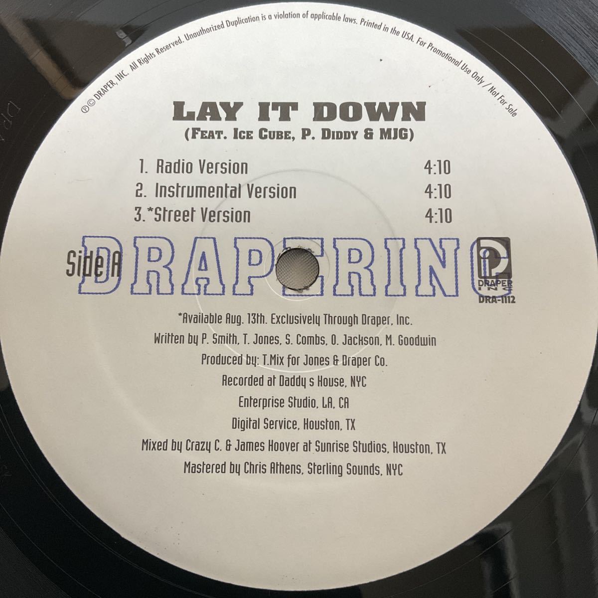 Yahoo!オークション PROMO / 8 BALL / Lay It Down / 12inch レコー...