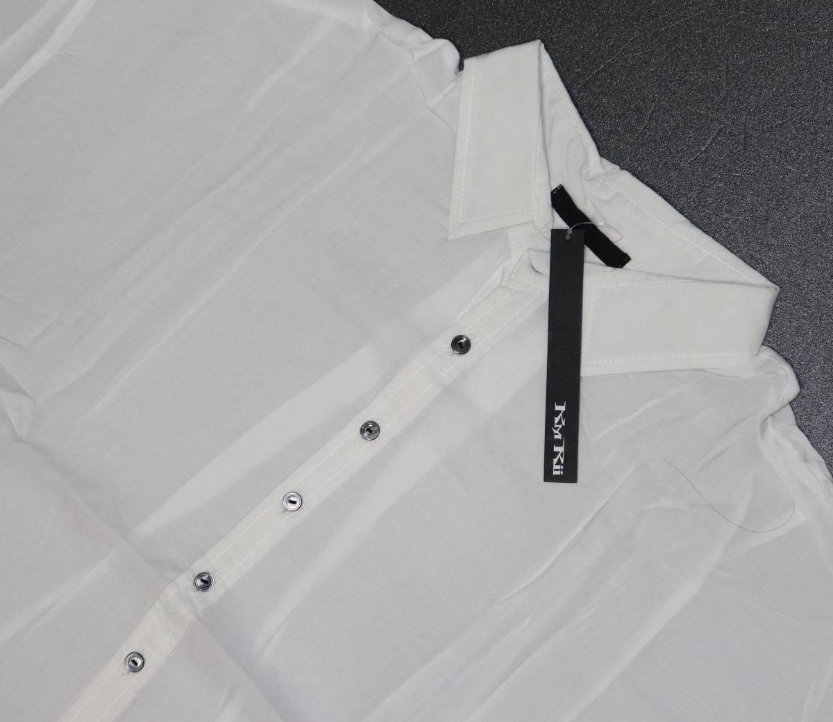 新品 本物 KMRii Discharged Rayon Lazy Shirt / AL02 シャツ 2001-SH01C/AL02 3 ケムリ 6333_画像2