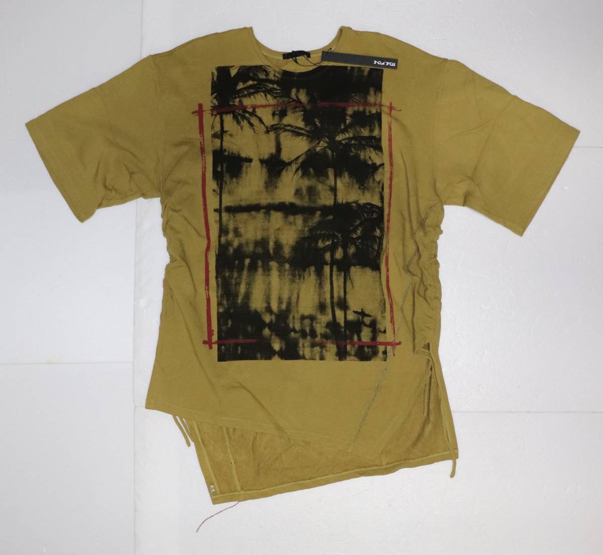 定価25000 新品 本物 KMRii Daydream Slash Bamboo Pullover プルオーバー Tシャツ 2001-TP06A 2 ケムリ 6273