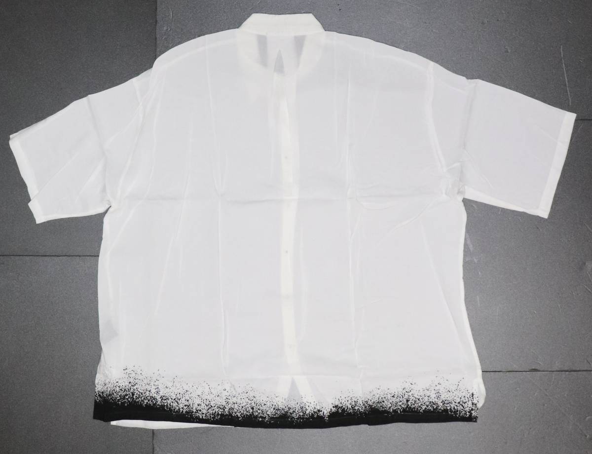 新品 本物 KMRii Discharged Rayon Box Shirt / AL シャツ 2001-SH02B/AL 4 ケムリ 6328_画像4