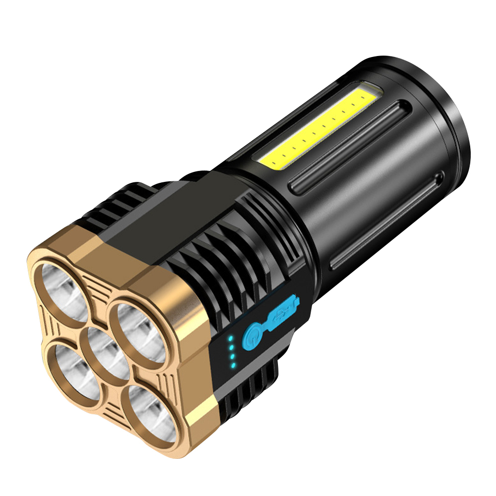 お得 LEDキャンプランタン ハイパワーランタン USB充電式 強力な懐中電灯 超高輝度 ポータブル ブラック + ゴールド_画像7