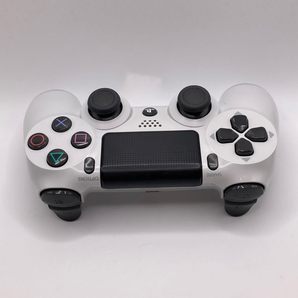 PS4コントローラー　純正品　分解清掃・メンテナンス済み　グレイシャーホワイト DUALSHOCK4 80