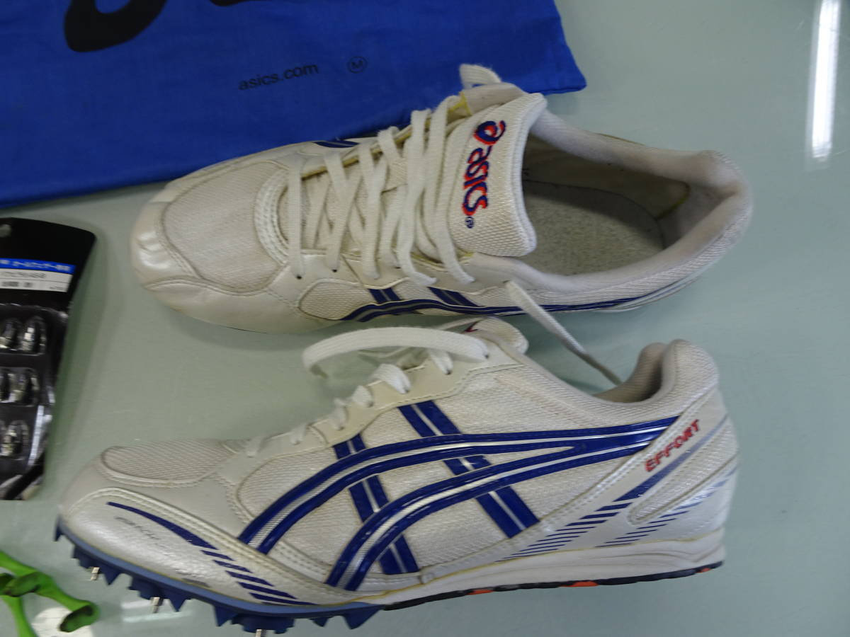 アシックス/asics 陸上競技用　TTP716　２６，５ｃｍ　陸上シューズ　トラックシューズ　中古　ピン多数付属　スパイクシューズ_画像5