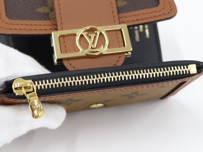 LOUISVUITTON ポルトフォイユ ドーフィーヌ コンパクト 三つ折り財布