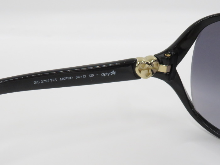 中古】GUCCI サングラス バタフライ アジアンフィット GG柄 ハート