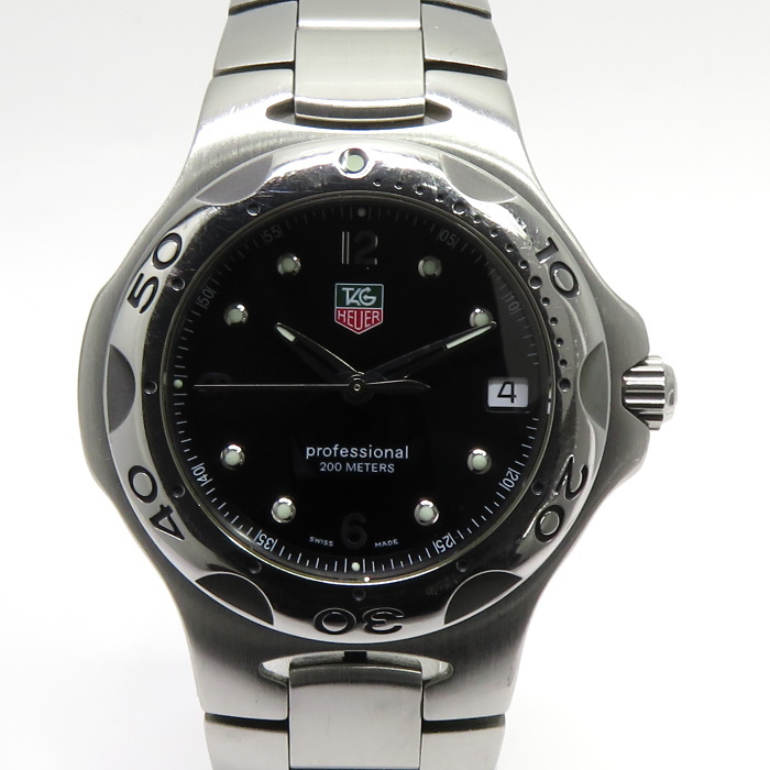 TAG HEUER キリウム デイト クオーツ SS ブラック文字盤 WL1112-0