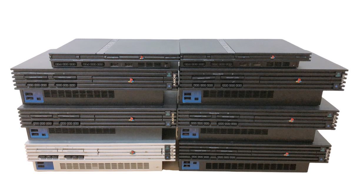 PS2薄型本体のみまとめて8台(ジャンク)-