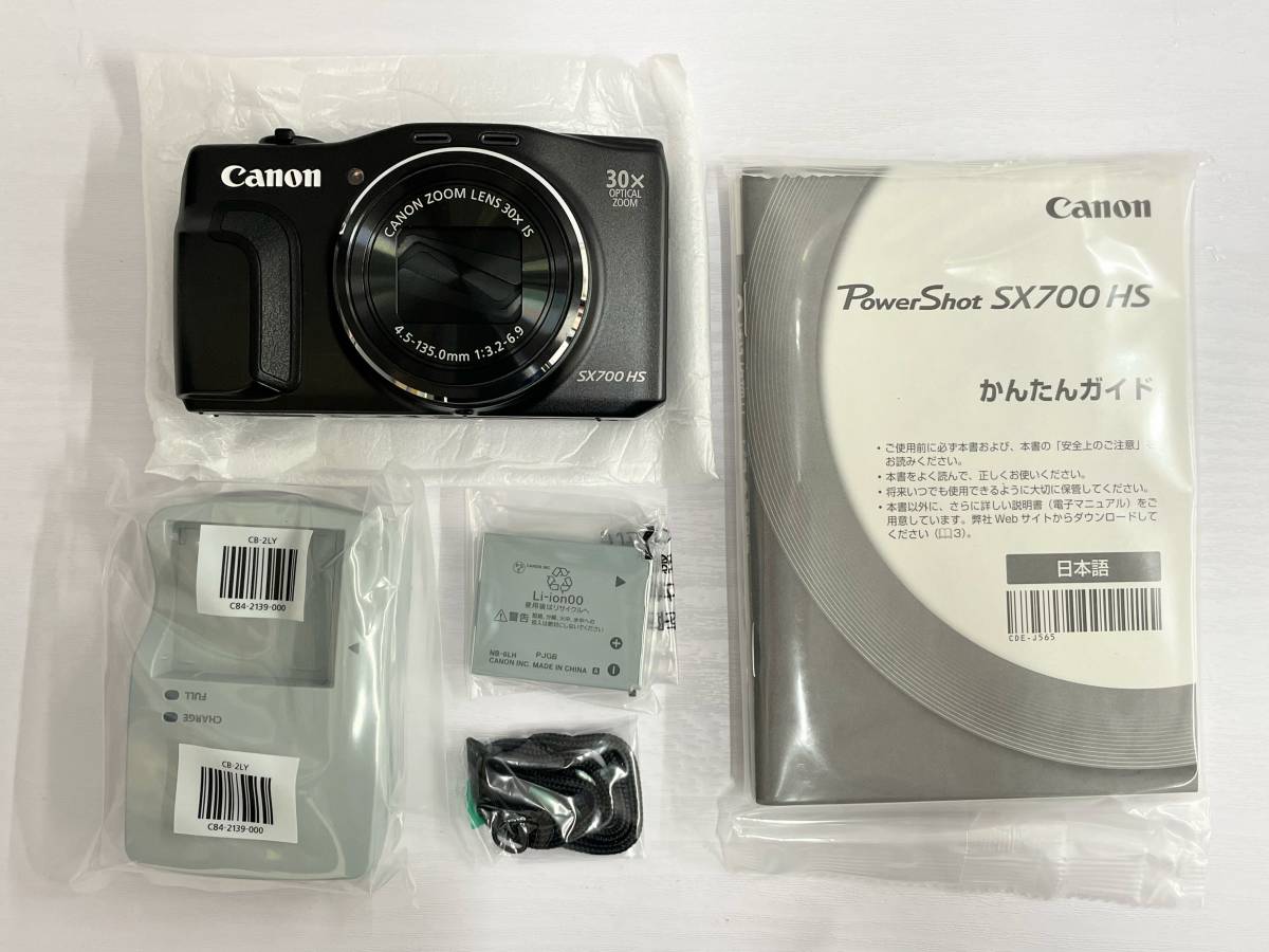 【48154】美品 Canon PowerShot SX700 HS ブラック デジタルカメラ デジカメ カメラ 現状品_画像1