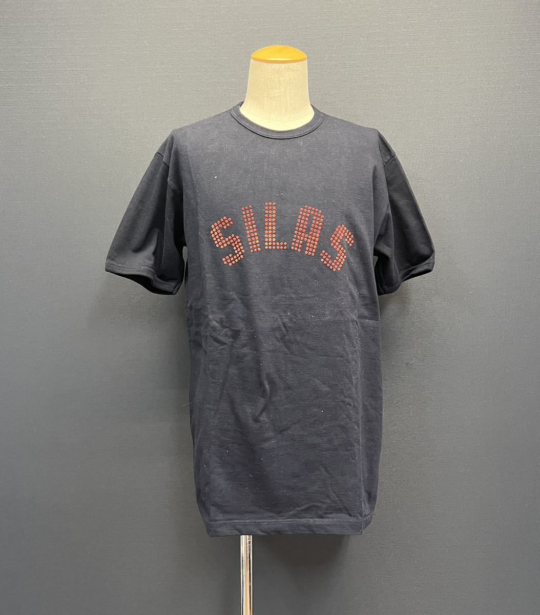 SILAS WINNER S/S TEE サイラス ウィナー ショートスリーブ Tシャツ size L ブラック/レッド ロゴプリント 半袖 _画像1