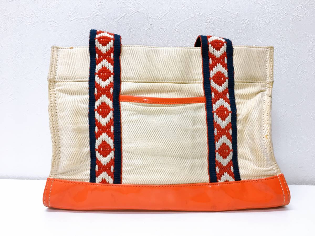 ご注意ください 【1285】トリーバーチ TORY BURCH トート キャンバス