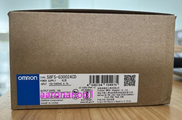 在庫あり！翌日発送！新品 OMRON オムロンS8FS-G30024CD 24VDC 14A パワーサプライ保証付