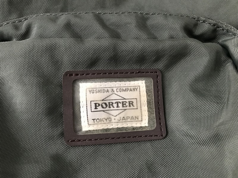 PORTER ポーター GS ショッピングバッグ カーキ グロサリーバッグ 折り畳み エコバッグ GLOBAL STANDARD_画像2